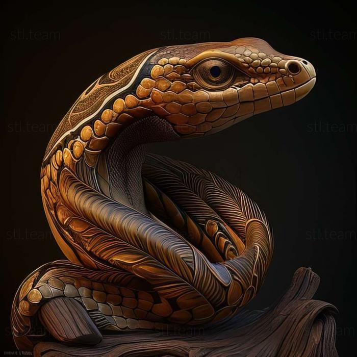 3D model Dolichophis jugularis (STL)